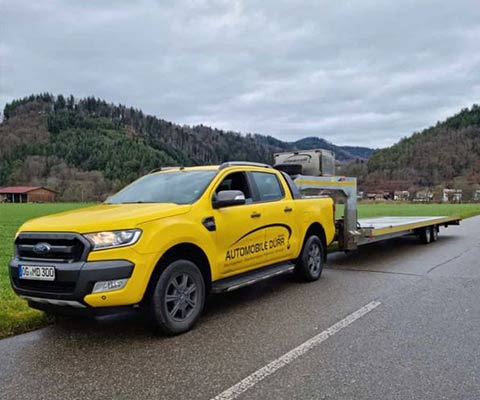 Absperrung auf der Autobahn