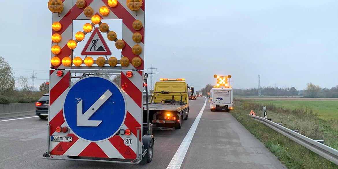 sicherung von Arbeitsstellen auf allen Verkehrsflächen